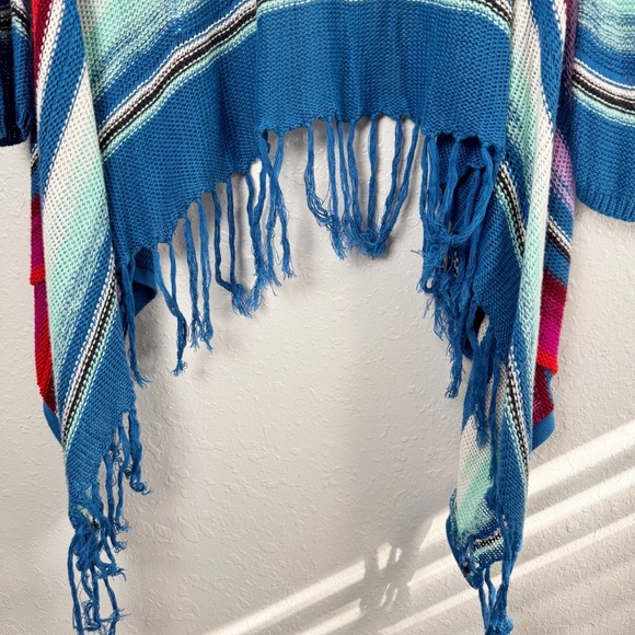 Billabong striped blue bird beach rambler cardigan sweater M - Picture 11 of 13